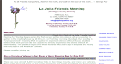 Desktop Screenshot of lajollaquakers.org